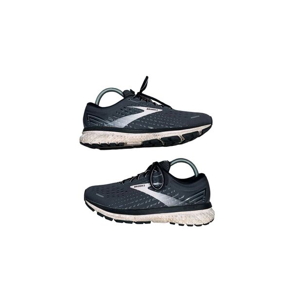Brooks Women's 7.5 Brooks Ghost 13 Running Sneakers Shoes Dark Gray/Light Pink - Picture 2 of 10